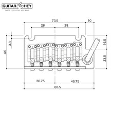 Load image into Gallery viewer, NEW Gotoh 510T-LS1 Bridge 2 Point Tremolo w/ Steel Locking Saddles - GOLD