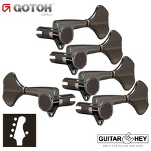 Load image into Gallery viewer, NEW Gotoh GB707 5-String Bass Machine Heads Set L4+R1 TUNERS 4x1 - COSMO BLACK