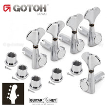 Load image into Gallery viewer, NEW Gotoh GB707 5-String Bass Machine Heads Set L4+R1 TUNERS 4x1 - CHROME