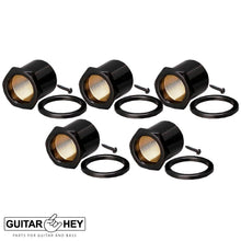 Load image into Gallery viewer, NEW Gotoh GB707 5-String Bass Machine Heads Set L4+R1 TUNERS 4x1 - BLACK