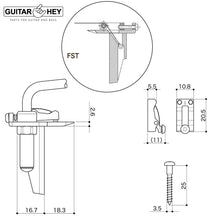 Load image into Gallery viewer, NEW Gotoh 510T-LS2 Bridge Tremolo Bridge w/ Locking Steel Saddles - CHROME