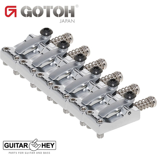 NEW Gotoh LS108 Set of 6 Steel Tremolo/Bridge Locking Saddles 10.8mm - CHROME