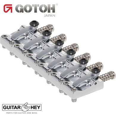 NEW Gotoh LS108 Set of 6 Steel Tremolo/Bridge Locking Saddles 10.8mm - CHROME