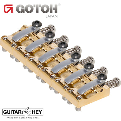 NEW Gotoh LS113 Set of 6 Steel Tremolo/Bridge Locking Saddles 11.3mm - GOLD