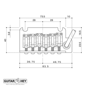 NEW Gotoh NS510TS-LS1 Bridge 2 Point Tremolo NARROW Spacing Locking - CHROME