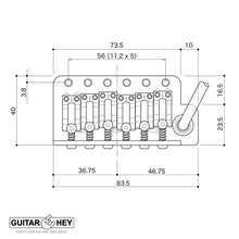 Carregar imagem no visualizador da galeria, NEW Gotoh NS510TS-LS2 Bridge 6 Point Tremolo NARROW Spacing Locking - CHROME