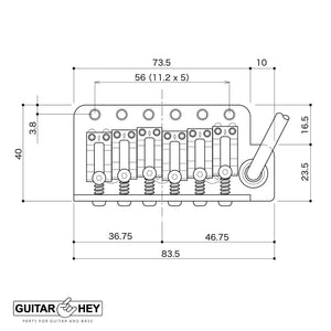 NEW Gotoh NS510TS-LS2 Bridge 6 Point Tremolo NARROW Spacing Locking - CHROME