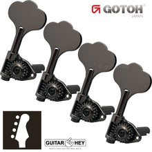 Carregar imagem no visualizador da galeria, NEW Gotoh GBU510C-9 Compact Bass Machine Heads 4-in-line Tuners - COSMO BLACK