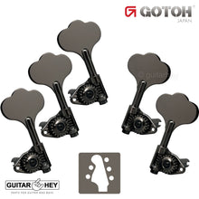 Load image into Gallery viewer, NEW Gotoh GBU510C-9 Compact Bass 5-String L2+R3 Tuners Open-Gear 2x3 COSMO BLACK