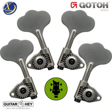 Load image into Gallery viewer, NEW Gotoh GBU510C-9 Compact Bass L2+R2 Tuners Open-Gear 2x2 - ANTIQUE X-NICKEL