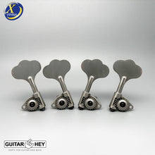 Load image into Gallery viewer, NEW Gotoh GBU510C-9 Compact Bass L2+R2 Tuners Open-Gear 2x2 - ANTIQUE X-NICKEL