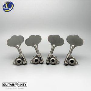 NEW Gotoh GBU510C-9 Compact Bass L2+R2 Tuners Open-Gear 2x2 - ANTIQUE X-NICKEL