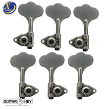 Load image into Gallery viewer, NEW Gotoh GBU510C-9 Compact Bass 6-String Tuners Open-Gear 3x3, ANTIQUE X-NICKEL