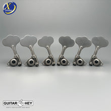 Load image into Gallery viewer, NEW Gotoh GBU510C-9 Compact Bass 6-String Tuners Open-Gear 3x3, ANTIQUE X-NICKEL