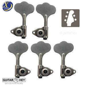 NEW Gotoh GBU510C-9 Compact Bass 5-String Tuners Open-Gear 3x2, ANTIQUE X-NICKEL