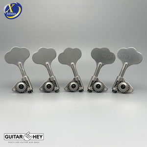 NEW Gotoh GBU510C-9 Compact Bass 5-String Tuners Open-Gear 2x3, ANTIQUE X-NICKEL