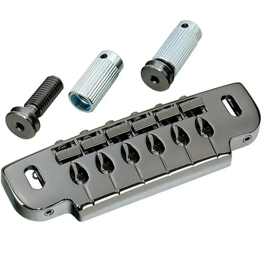 NEW Gotoh 510UB Wrap Around Bridge Tailpiece w/ Studs - COSMO BLACK