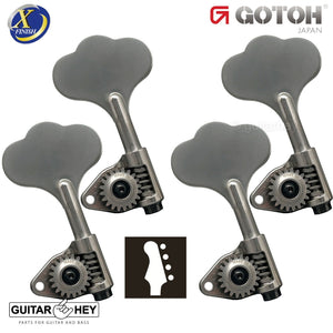 NEW Gotoh GBU510C-9 Compact Bass 4-String Tuners Open-Gear Left Handed X-NICKEL