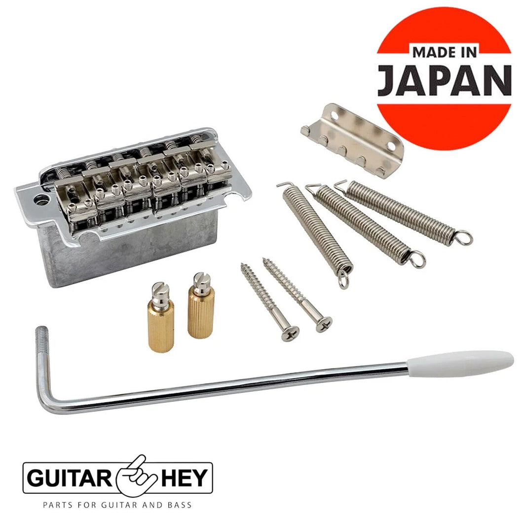 NEW Hosco Japan Non-locking 2 Point Synchronized Tremolo 38mm Block - CHROME