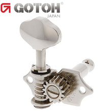 Load image into Gallery viewer, NEW Gotoh SE770-06M OPEN-GEAR Tuning Keys L3+R3 w/ screws 3x3 Tuners - NICKEL