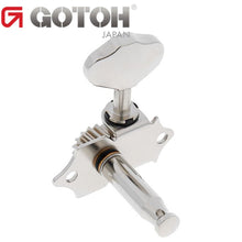 Load image into Gallery viewer, NEW Gotoh SE770-06M OPEN-GEAR Tuning Keys L3+R3 w/ screws 3x3 Tuners - NICKEL