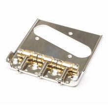 Carregar imagem no visualizador da galeria, NEW Allparts Telecaster® Bridge Advanced Plating Compensated Saddles for Bigsby