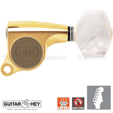 Load image into Gallery viewer, NEW Gotoh SGS510-P7 Super Machine Heads 6 in Line Mini Tuners Right-Handed GOLD