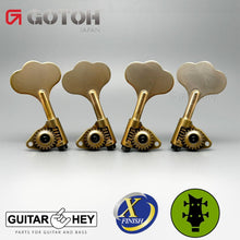 Load image into Gallery viewer, NEW Gotoh GBU510C-9 Compact Bass L2+R2 Tuners Open-Gear 2x2 - ANTIQUE X-GOLD