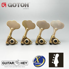 Load image into Gallery viewer, NEW Gotoh GBU510C-9 Compact Bass 4-String Tuners Open-Gear Right Handed X-GOLD