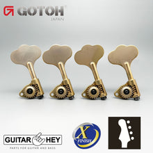 Load image into Gallery viewer, NEW Gotoh GBU510C-9 Compact Bass 4-in-line Tuners LEFT-HANDED X-FINISH GOLD