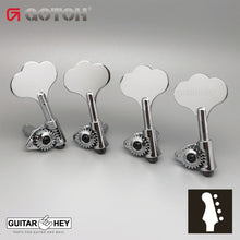 Load image into Gallery viewer, NEW Gotoh GBU510C-9 Compact Bass 4-in-line Tuners Treble LEFT-HANDED - CHROME