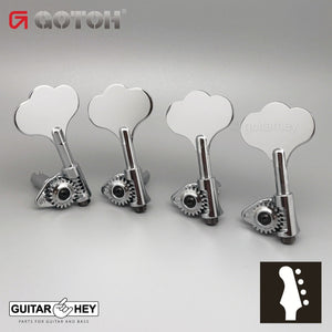 NEW Gotoh GBU510C-9 Compact Bass 4-in-line Tuners Treble LEFT-HANDED - CHROME