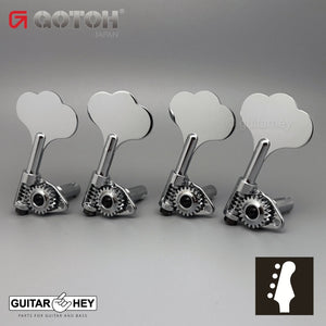 NEW Gotoh GBU510C-9 Compact Bass 4-in-line Tuners RIGHT-HANDED - CHROME