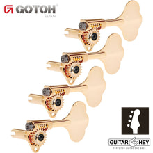 Load image into Gallery viewer, NEW Gotoh GBU510C-9 Compact Bass 4-in-line Tuners RIGHT-HANDED - GOLD