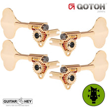 Load image into Gallery viewer, NEW Gotoh GBU510C-9 Compact Bass L2+R2 Tuners Clover Key 2x2 - GOLD