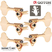 Load image into Gallery viewer, NEW Gotoh GBU510C-9 Compact Bass 5-String L2+R3 Tuners Clover Key 2x3 - GOLD