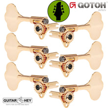 Load image into Gallery viewer, NEW Gotoh GBU510C-9 Compact Bass 6-String L3+R3 Tuners Clover Key 3x3 - GOLD