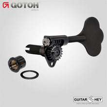 Load image into Gallery viewer, NEW Gotoh GBU510C-9 Compact Bass 4-in-line Tuners RIGHT-HANDED - BLACK