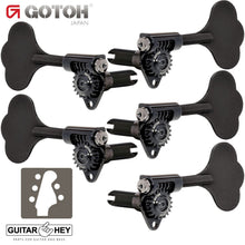 Load image into Gallery viewer, NEW Gotoh GBU510C-9 Compact Bass 5-String L3+R2 Tuners Clover Key 3x2 - BLACK