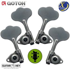 NEW Gotoh GBU510C-9 Compact Bass L2+R2 Tuners Clover Key 2x2 - X-CHROME ANTIQUE