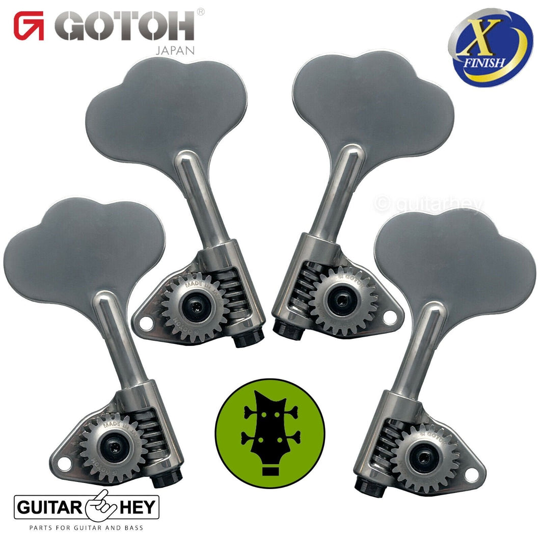 NEW Gotoh GBU510C-9 Compact Bass L2+R2 Tuners Clover Key 2x2 - X-CHROME ANTIQUE