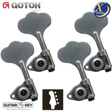 Load image into Gallery viewer, NEW Gotoh GBU510C-9 Compact Bass 4-in-line Tuners Treble LEFT-HANDED - X-CHROME