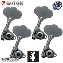 Load image into Gallery viewer, NEW Gotoh GBU510C-9 Compact Bass 4-in-line Tuners RIGHT-HANDED, X-CHROME ANTIQUE