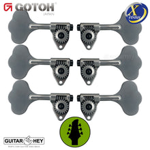 Load image into Gallery viewer, NEW Gotoh GBU510C-9 Compact Bass 6-String L3+R3 Tuners Clover Key 3x3 - X-CHROME