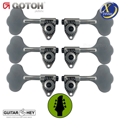 NEW Gotoh GBU510C-9 Compact Bass 6-String L3+R3 Tuners Clover Key 3x3 - X-CHROME