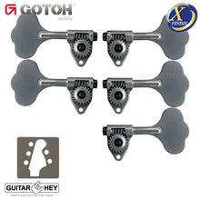 Load image into Gallery viewer, NEW Gotoh GBU510C-9 Compact Bass 5-String L3+R2 Tuners Clover Key 3x2 - X-CHROME