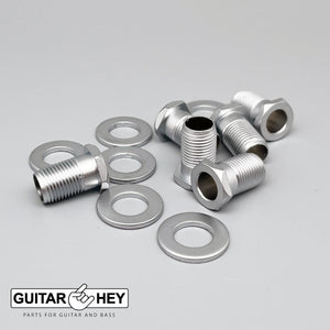 NEW Hipshot STAGGERED Tuners Fender® Directrofit™ LOCKING HEX Amber Keys, SATIN