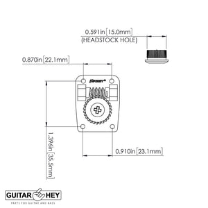 NEW Hipshot BT10 LEFTY Bass Extender D-Tuner Tuning for Japanese Fender - NICKEL