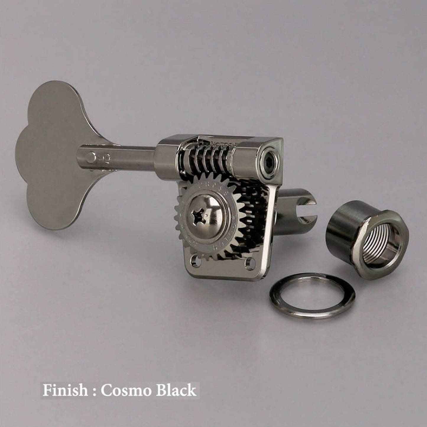 NEW Gotoh GB528 Res-O-Lite LEFTY HANDED Bass 4-in-Line Lightweight - COSMO BLACK