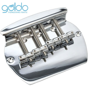 NEW Goldo HWM4C MUSIC MAN MM-Type Bass Bridge, 4 String - CHROME